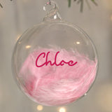 Personalised Pink Feather Bauble - Shop At Gift Moments - 4