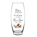 Personalised Robins Appear Bullet Vase - Shop At Gift Moments - 5