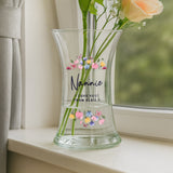 Personalised Bright Floral Waisted Vase - Shop At Gift Moments - 1