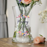 Personalised Bright Floral Waisted Vase - Shop At Gift Moments - 2