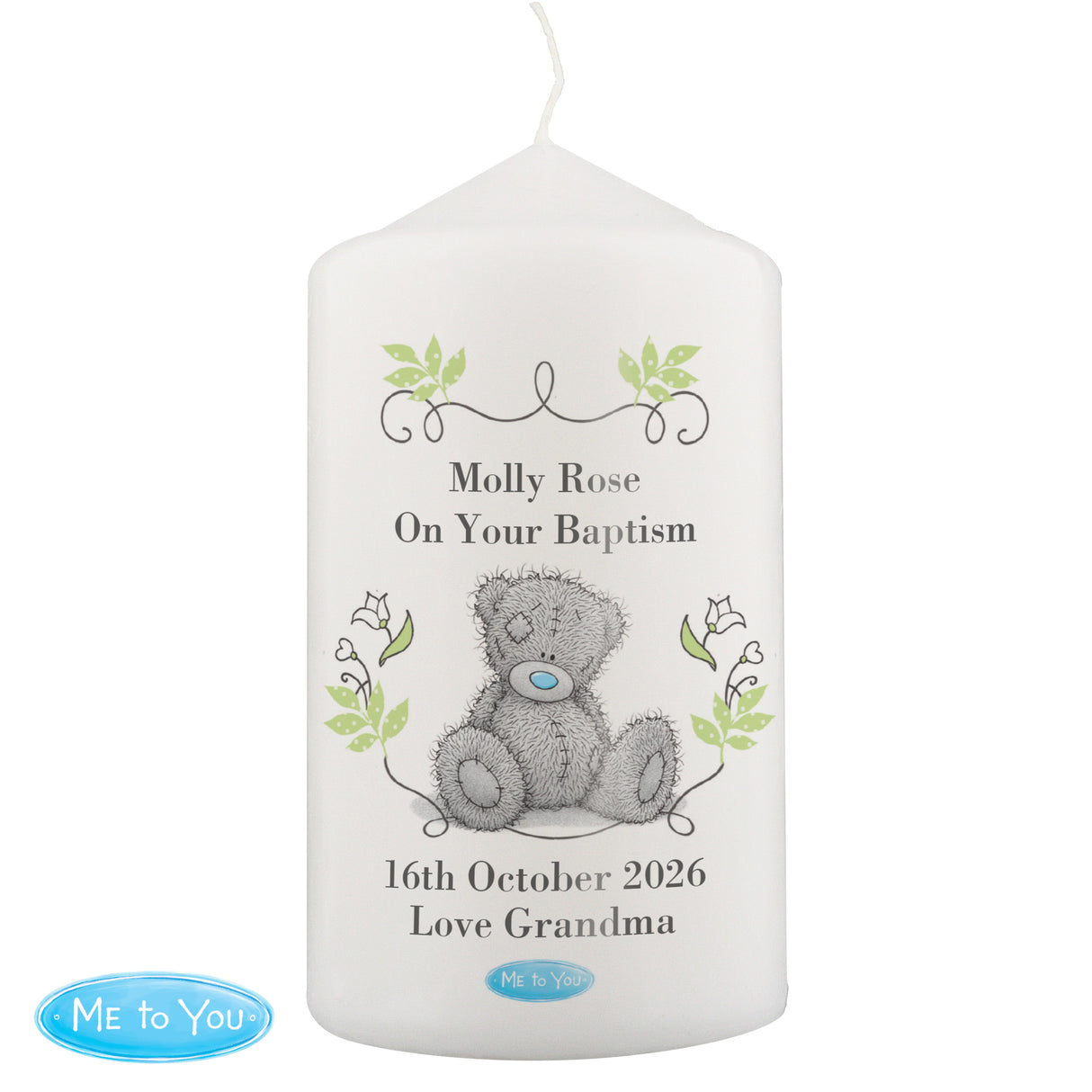 Personalised Me To You Religious Cross Pillar Candle - Shop Candles At Gift Moments - 4