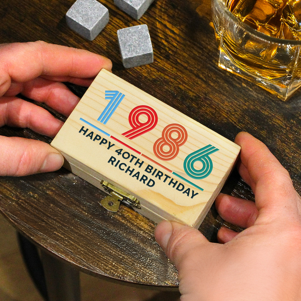 Personalised Big Age Whisky Stones - Shop At Gift Moments - 2