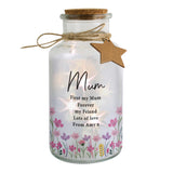 Personalised Floral LED Light Up Jar - Shop LED Lighting At Gift Moments - 5