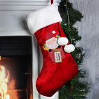 Personalised Santa Claus Luxury Red Stocking - Shop Christmas Stockings At Gift Moments - 2