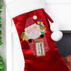 Personalised Santa Claus Luxury Red Stocking - Shop Christmas Stockings At Gift Moments - 3