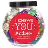 Personalised I Chews You Sweet Jar - Shop Sweets At Gift Moments - 2
