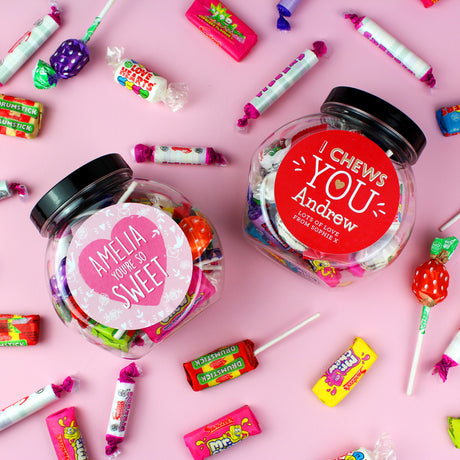 Personalised I Chews You Sweet Jar - Shop Sweets At Gift Moments - 5
