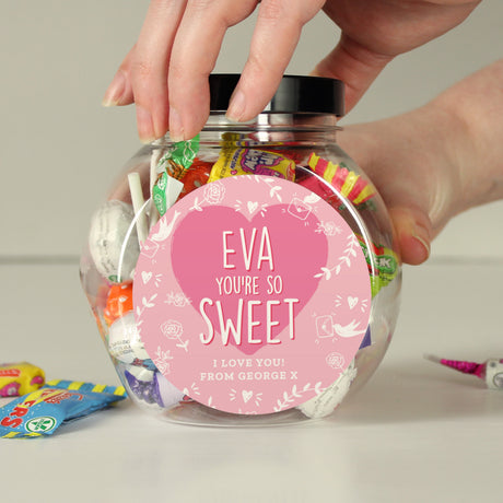 Personalised Youre So Sweet Sweet Jar - Shop Sweets At Gift Moments - 2