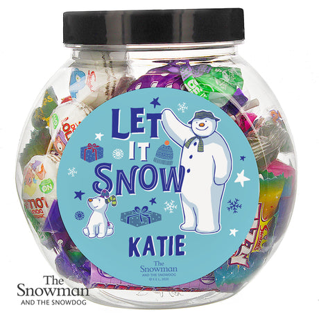 Personalised The Snowman and the Snowdog Sweet Jar - Shop Sweets At Gift Moments - 4