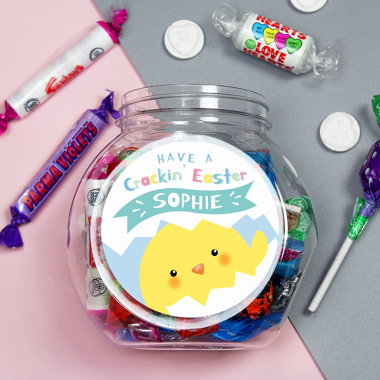 Personalised Have A Cracking Easter Sweets Jar - Shop Sweets At Gift Moments - 3