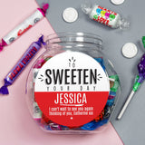 Personalised To Sweeten Your Day Sweet Jar - Shop Sweets At Gift Moments - 3