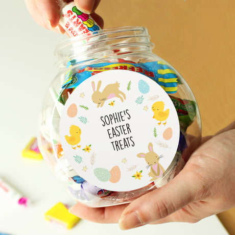 Personalised Easter Sweets Jar - Shop Sweets At Gift Moments - 1