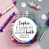 Personalised To the Moon and Back Sweet Jar - Shop Sweets At Gift Moments - 3