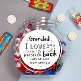 Personalised To the Moon and Back Sweet Jar - Shop Sweets At Gift Moments - 4