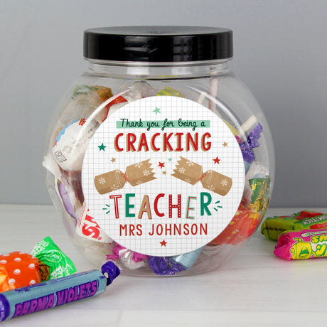 Personalised Cracking Teacher Sweet Jar - Shop Sweets At Gift Moments - 3