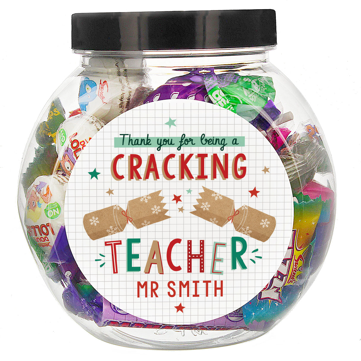 Personalised Cracking Teacher Sweet Jar - Shop Sweets At Gift Moments - 4