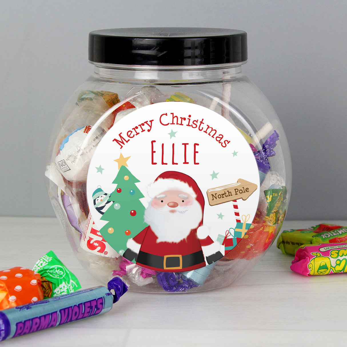Personalised Santa Sweet Jar - Shop Sweets At Gift Moments - 2