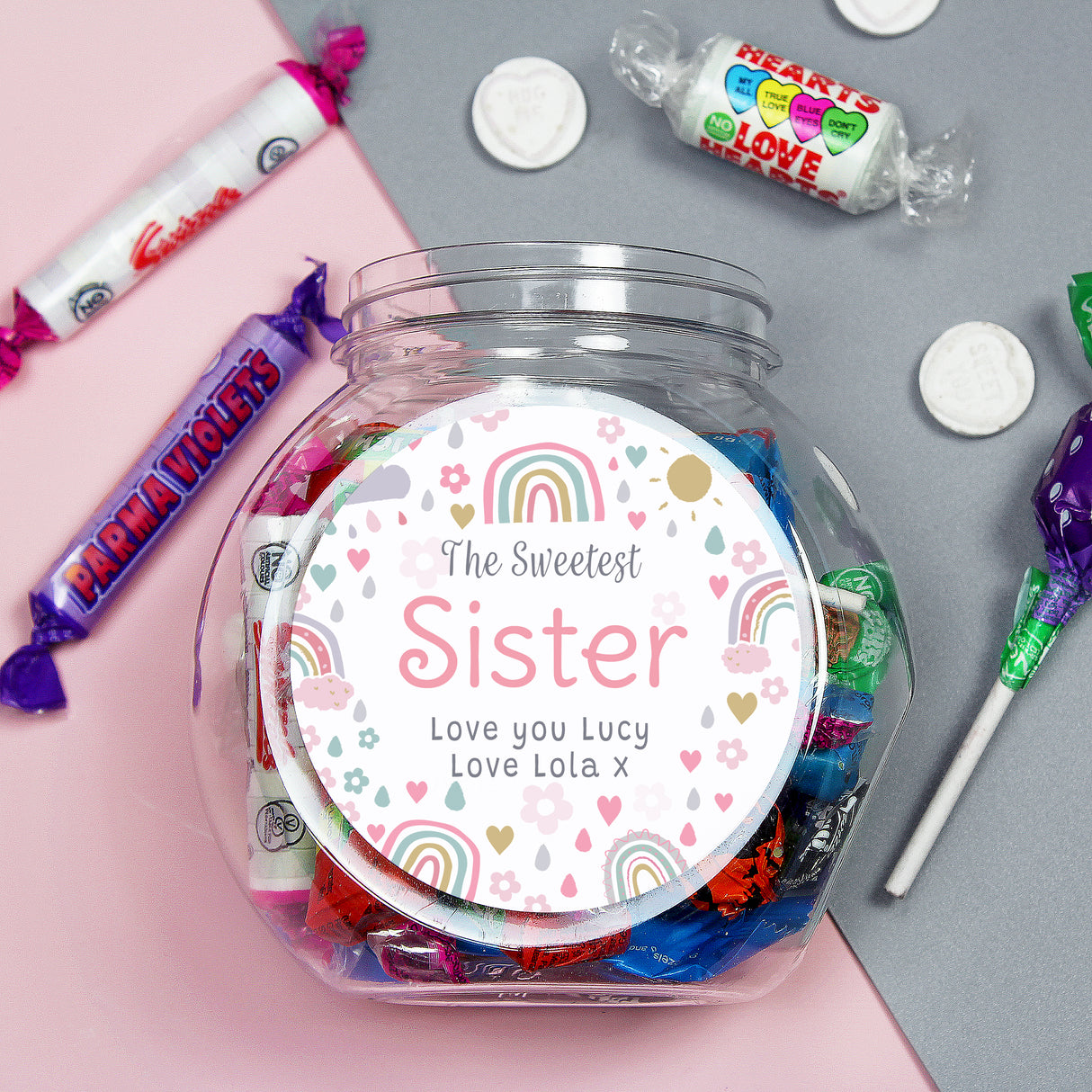 Personalised Rainbows & Sunshine Sweet Jar - Shop Sweets At Gift Moments - 7