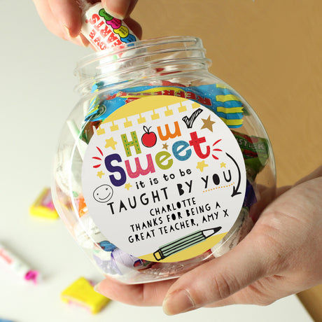 Personalised Shape Little Minds Sweet Jar - Shop Sweets At Gift Moments - 1