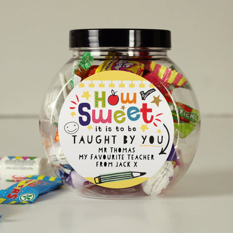 Personalised Shape Little Minds Sweet Jar - Shop Sweets At Gift Moments - 3