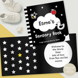 Personalised High Contrast Sensory Baby Book