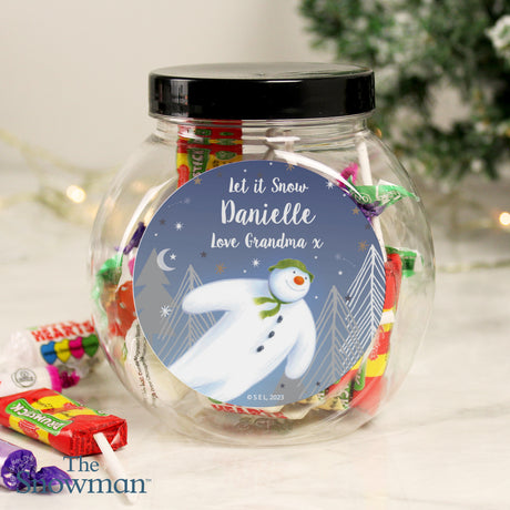 Personalised The Snowman Magical Adventure Sweet Jar - Shop Sweets At Gift Moments - 1