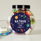 Personalised Space Sweet Jar - Shop Sweets At Gift Moments - 1