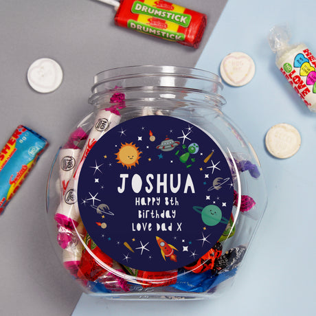 Personalised Space Sweet Jar - Shop Sweets At Gift Moments - 4