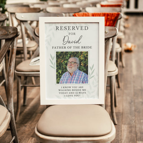 Personalised Reserved For Memorial A3 White Framed Print