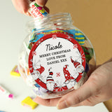 Personalised Gonk Christmas Sweet Jar - Shop Sweets At Gift Moments - 2