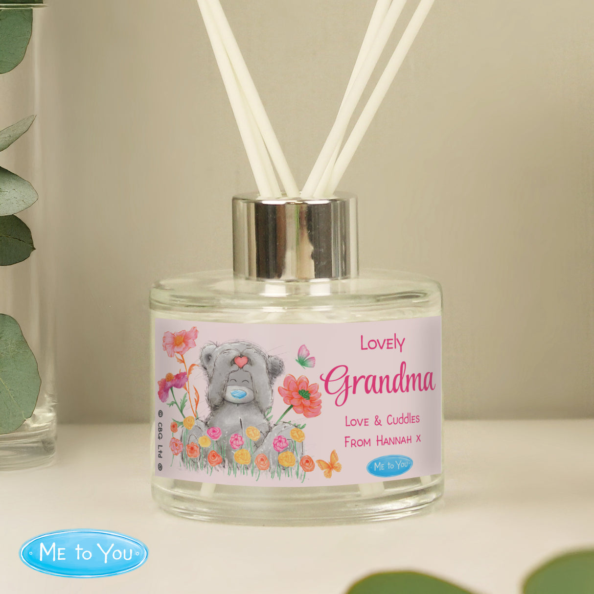 Personalised Me to You Flowery Diffuser - Shop Reed Diffusers At Gift Moments - 1