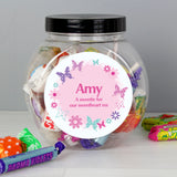 Personalised Butterfly Sweets Jar - Shop Sweets At Gift Moments - 1