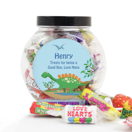 Personalised Dinosaur Sweets Jar - Shop Sweets At Gift Moments - 2