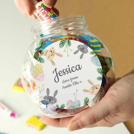 Personalised Easter Bunny Sweet Jar - Shop Sweets At Gift Moments - 2