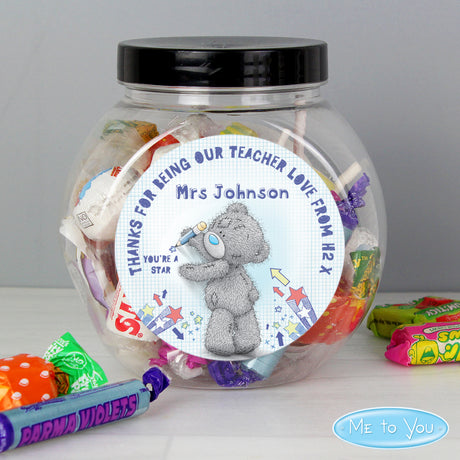Personalised Me To You Teacher Sweets Jar - Shop Sweets At Gift Moments - 1