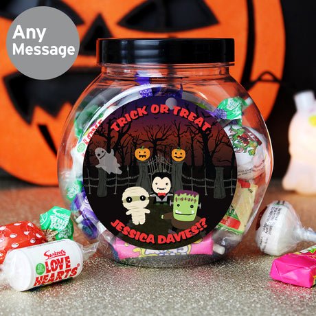 Personalised Halloween Characters Sweet Jar - Shop Sweets At Gift Moments - 3