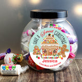 Personalised Gingerbread House Sweet Jar - Shop Sweets At Gift Moments - 3
