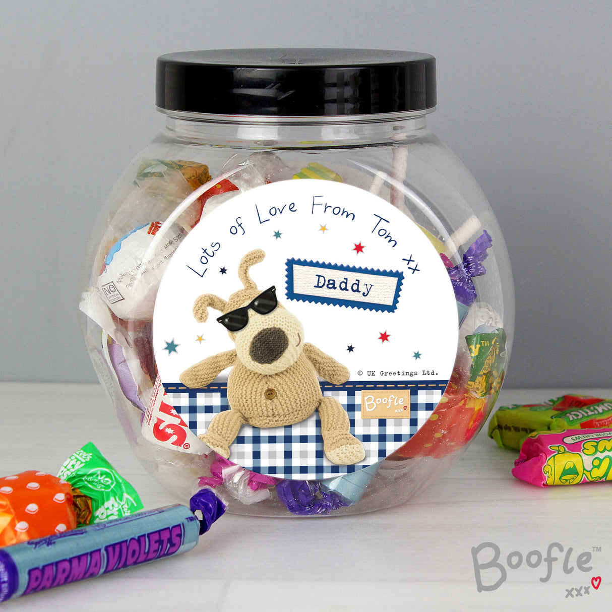 Personalised Boofle Stars Sweet Jar - Shop Sweets At Gift Moments - 1