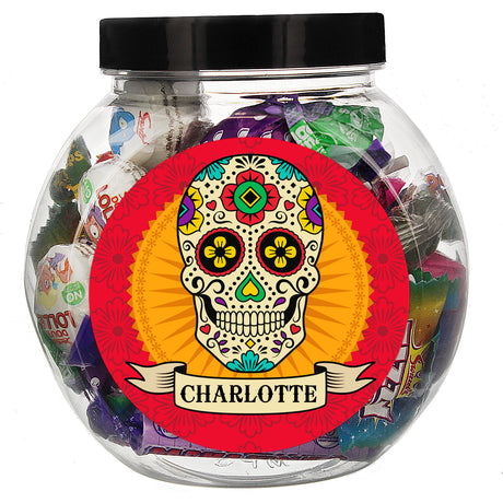 Personalised Sugar Skull Sweet Jar - Shop Sweets At Gift Moments - 5