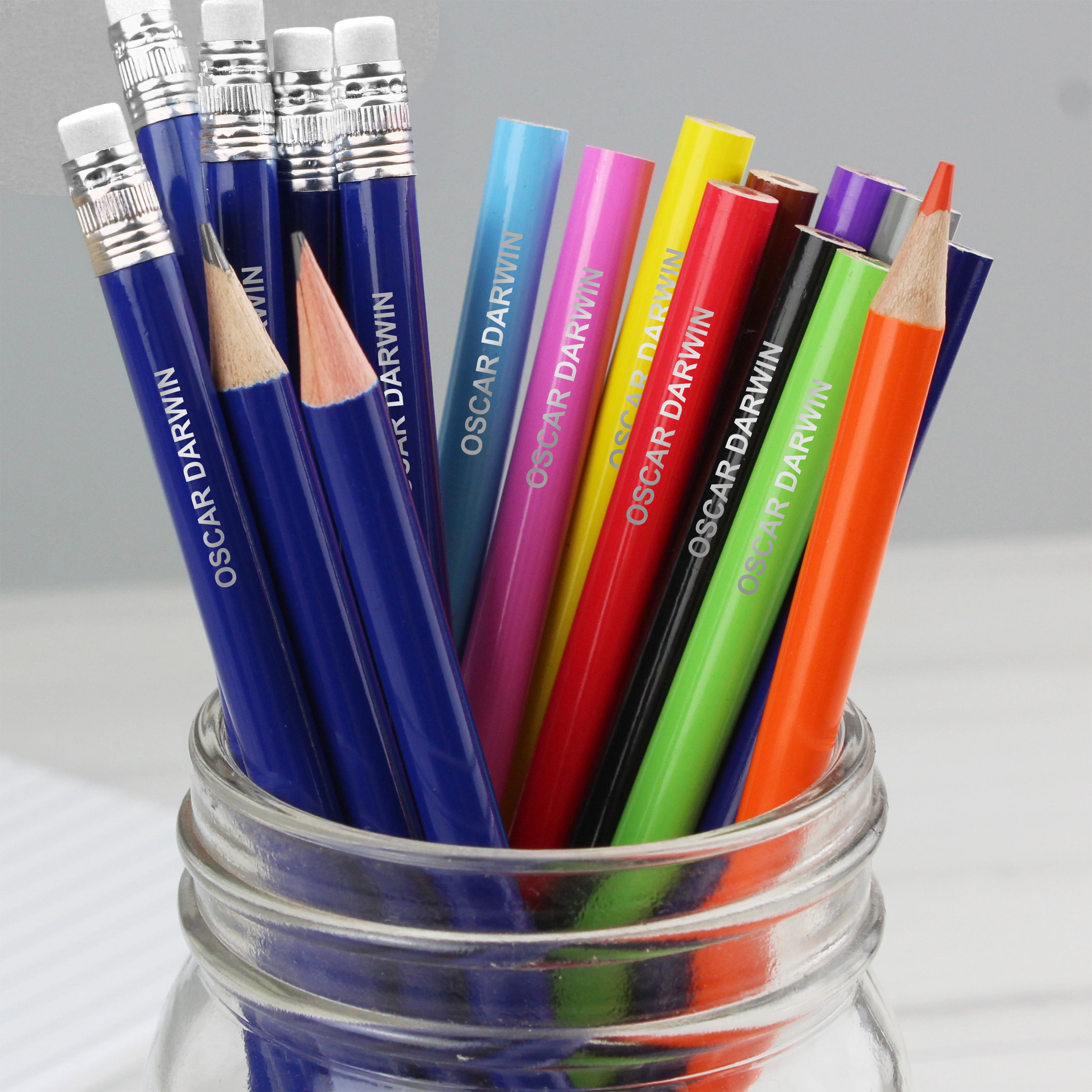 Personalised Pack of 20 HB Pencils & Colouring Pencils - Shop Pens & Pencils At Gift Moments - 1