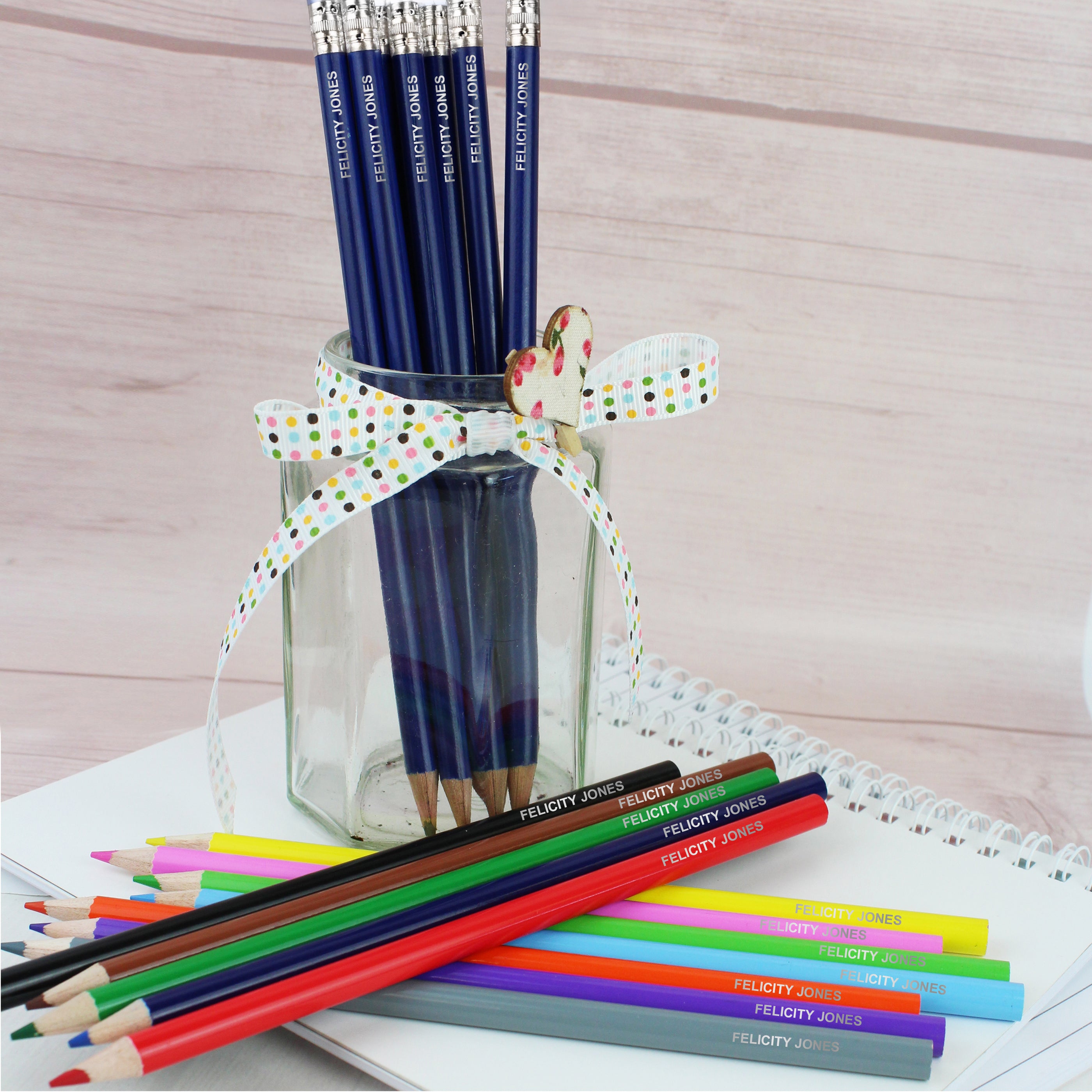 Personalised Pack of 20 HB Pencils & Colouring Pencils - Shop Pens & Pencils At Gift Moments - 2