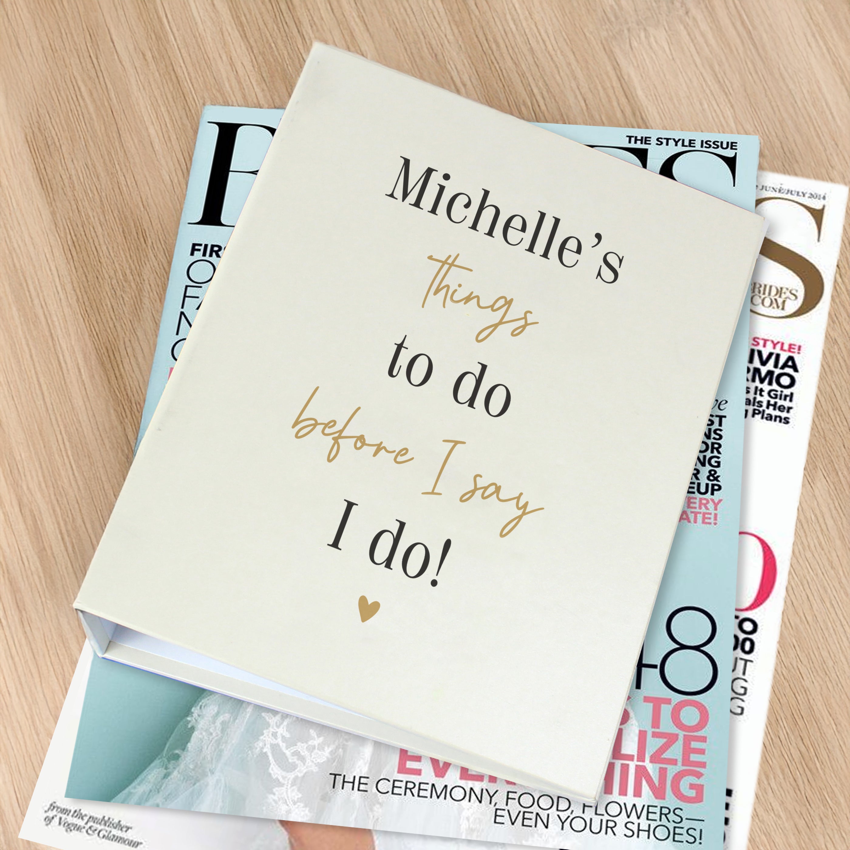 Personalised Black & Gold Wedding Planner - Shop Calendars & Planners At Gift Moments - 3