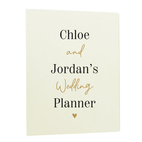 Personalised Black & Gold Wedding Planner - Shop Calendars & Planners At Gift Moments - 5