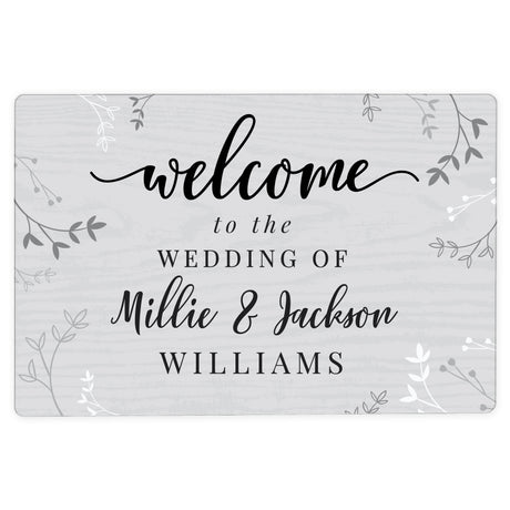 Personalised Welcome Metal Sign