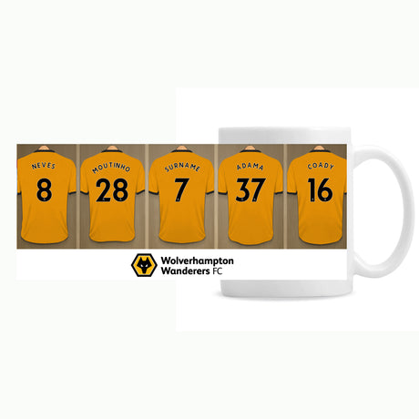 Personalised Wolves FC Dressing Room Mug
