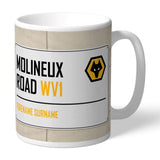 Personalised Wolves FC Street Sign Mug
