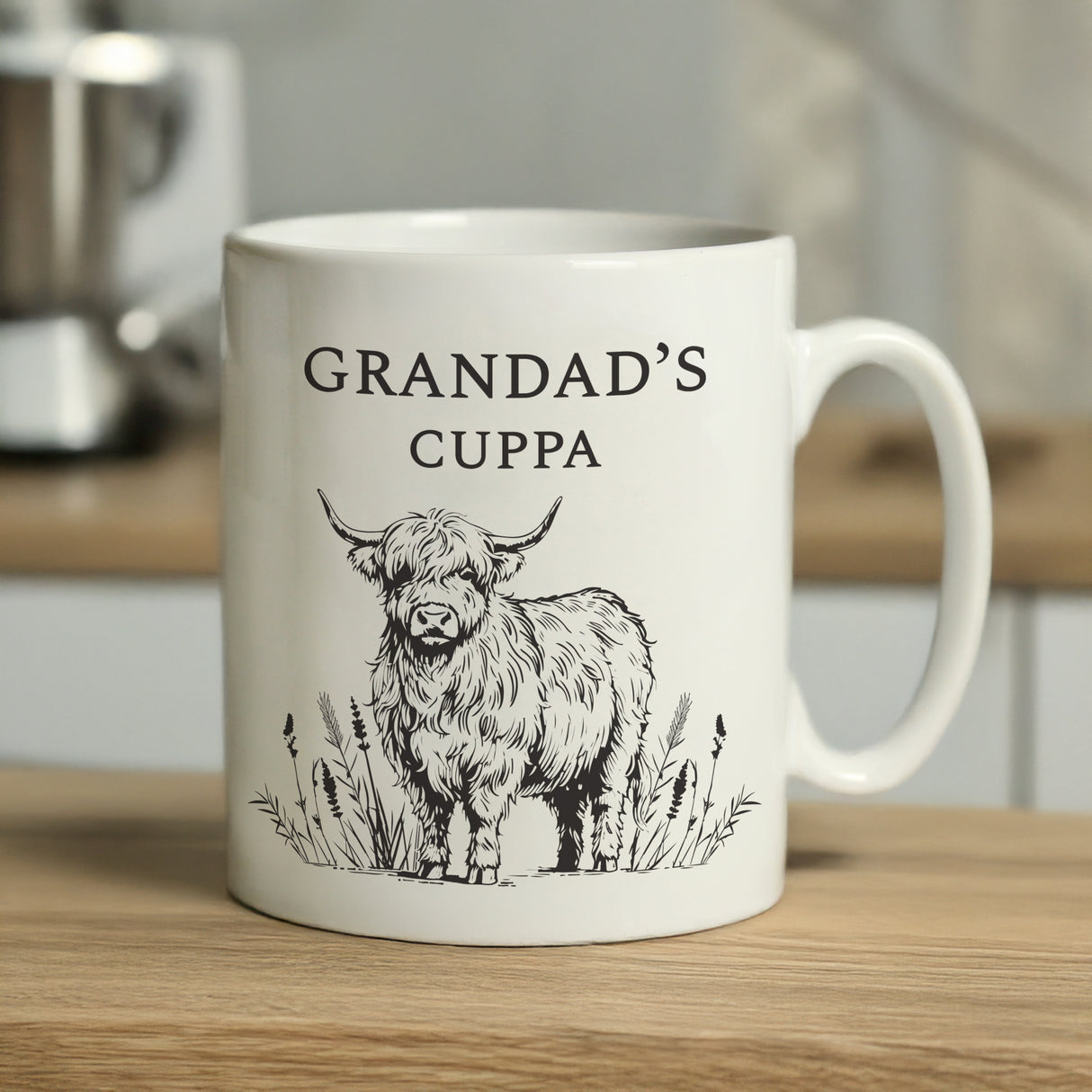 Personalised Black Highland Cow Mug - Shop At Gift Moments - 1