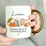 Personalised Autumn Gold Handled Mug - Shop At Gift Moments - 2