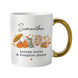Personalised Autumn Gold Handled Mug - Shop At Gift Moments - 4