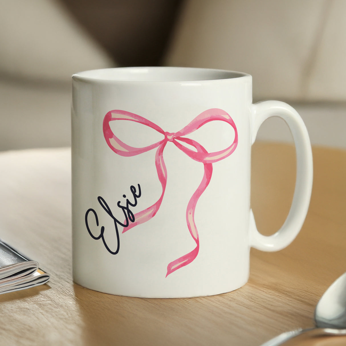 Personalised Bow Mug - Shop Mugs At Gift Moments - 2